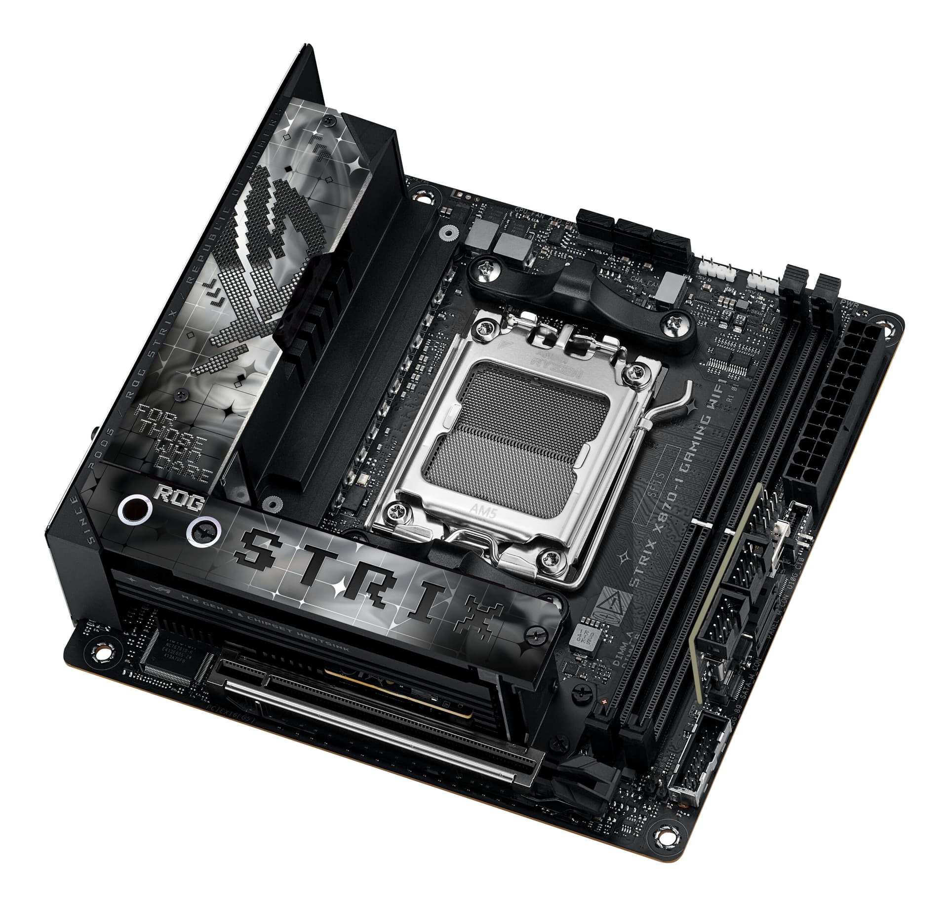 Placa de baza ROG STRIX X870-I GAMING WIFI AMD X870 Socket AM5 mini ITX "90MB1IW0-M0EAY0" — miniatură