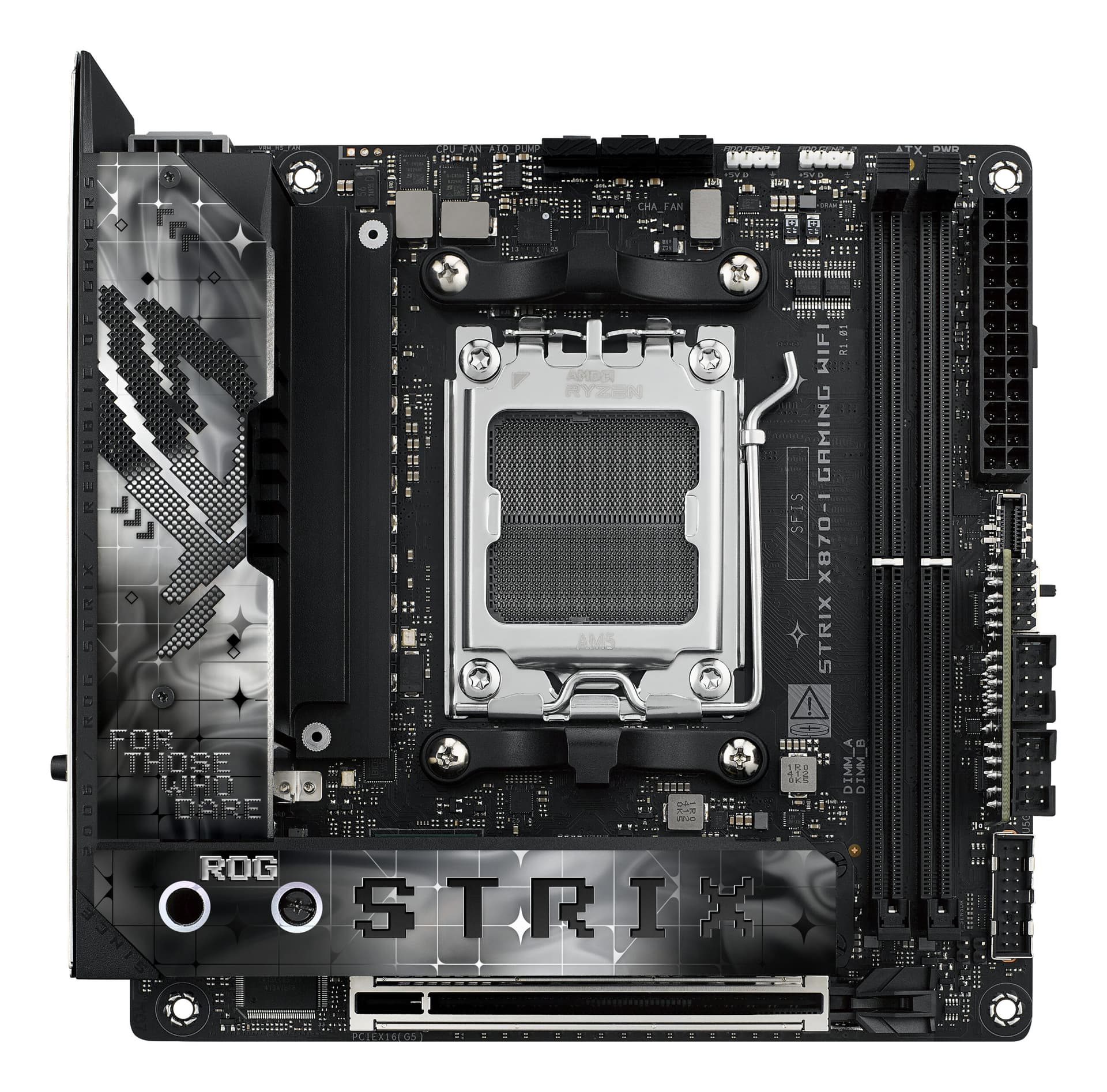Placa de baza ROG STRIX X870-I GAMING WIFI AMD X870 Socket AM5 mini ITX "90MB1IW0-M0EAY0" — miniatură