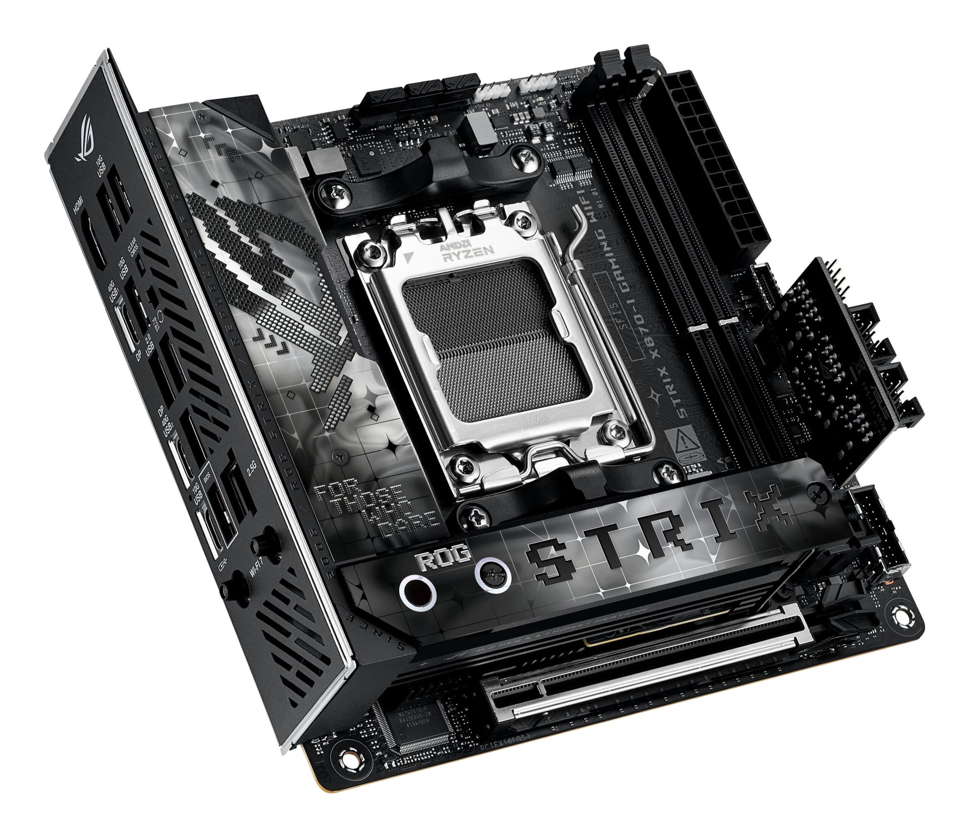 Placa de baza ROG STRIX X870-I GAMING WIFI AMD X870 Socket AM5 mini ITX "90MB1IW0-M0EAY0" — miniatură