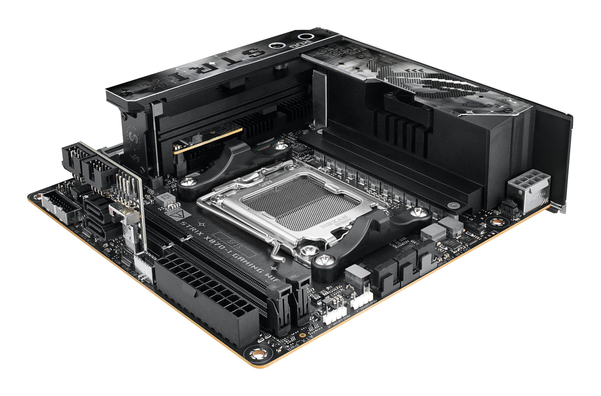 Placa de baza ROG STRIX X870-I GAMING WIFI AMD X870 Socket AM5 mini ITX "90MB1IW0-M0EAY0" — miniatură