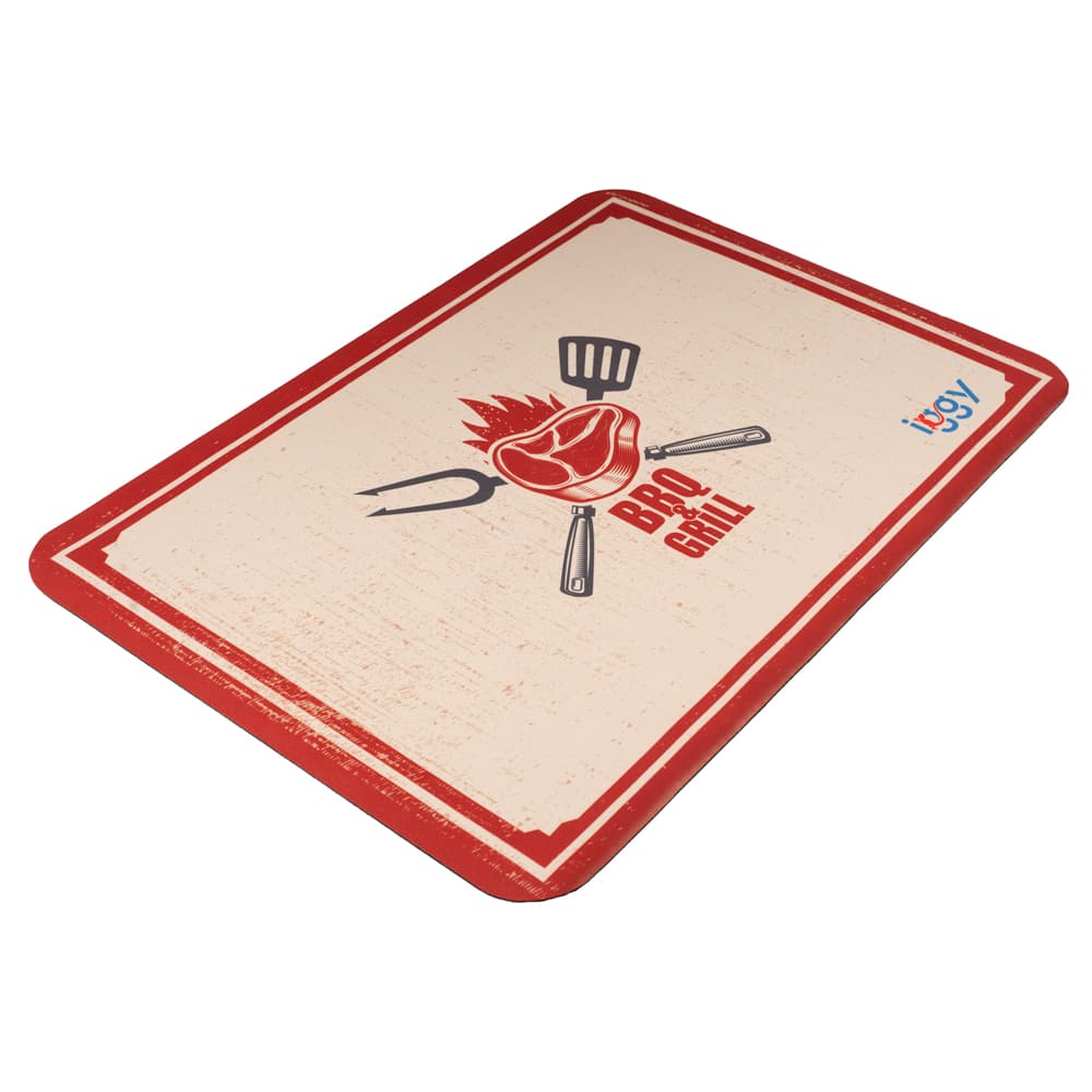 COVOR BUCATARIE Iggy, material cauciuc natural + panza, dimensiune 600 x 400 x 4 mm, "IGCP-FLOOR-BBQ"
