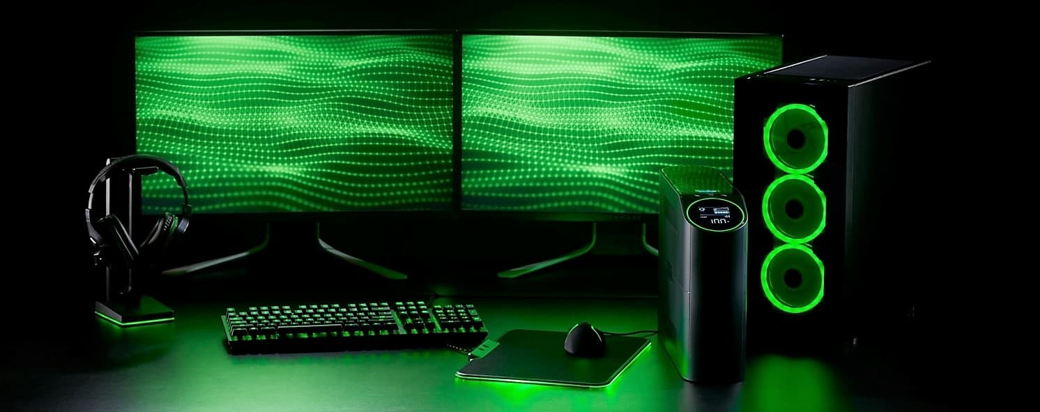UPS BACK PRO 2200VA/1320W/GAMING BGM2200B-GR APC "BGM2200B-GR" — miniatură