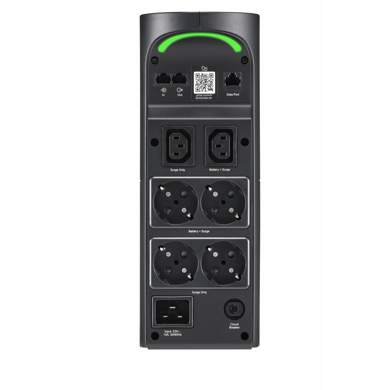UPS BACK PRO 2200VA/1320W/GAMING BGM2200B-GR APC "BGM2200B-GR" — miniatură