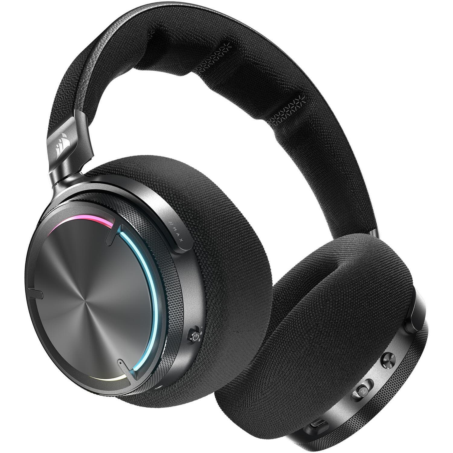 Corsair VIRTUOSO MAX Wireless, Dolby Atmos, Noise Cancelling, Microfon detasabil, RGB, Carbon, 60h, pentru XBOX, Negru "CA-9011374-WW" — miniatură