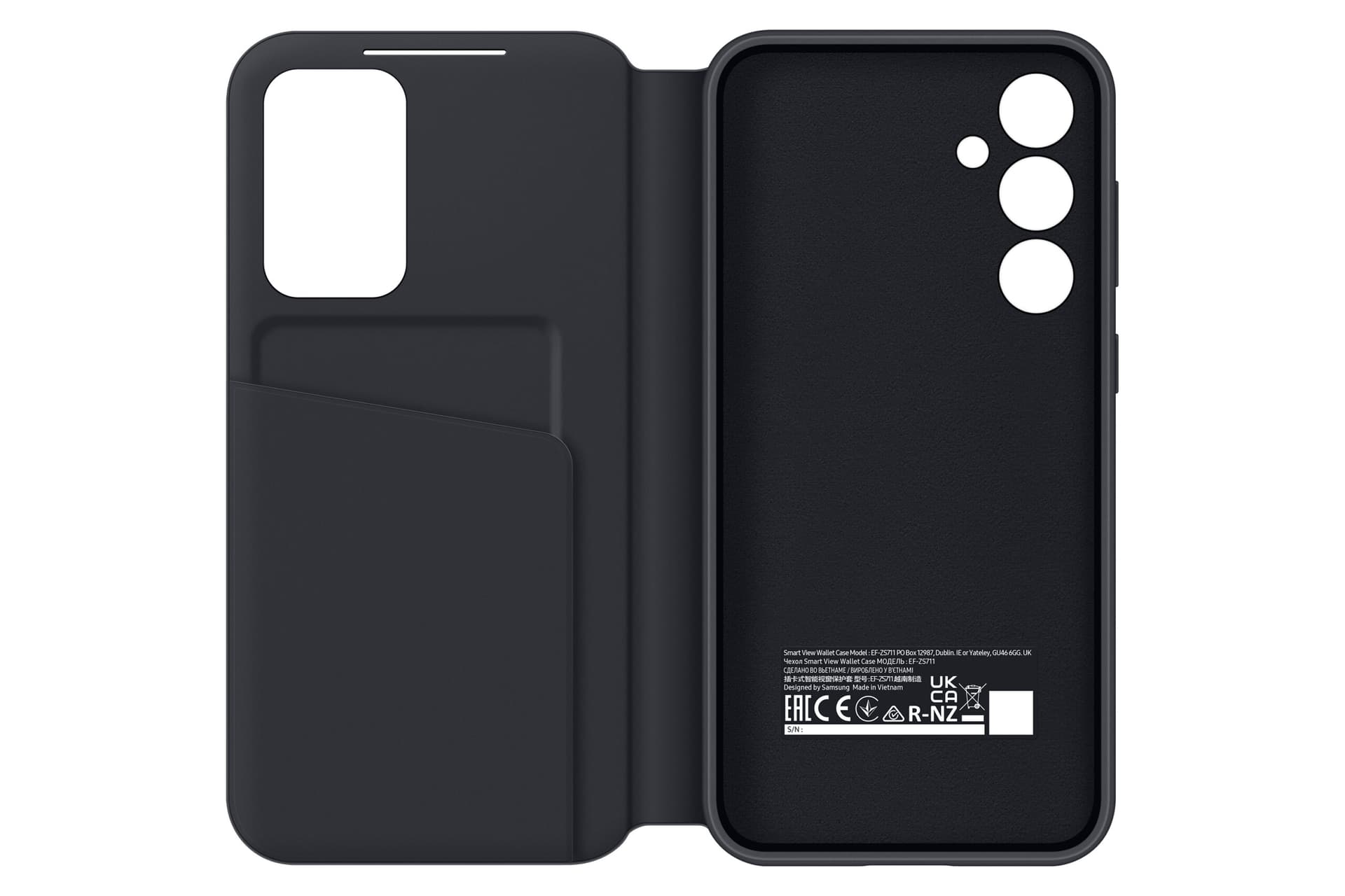 Husa Smart View Wallet Case pentru Galaxy S23 FE, Black "EF-ZS711CBEGWW" — miniatură