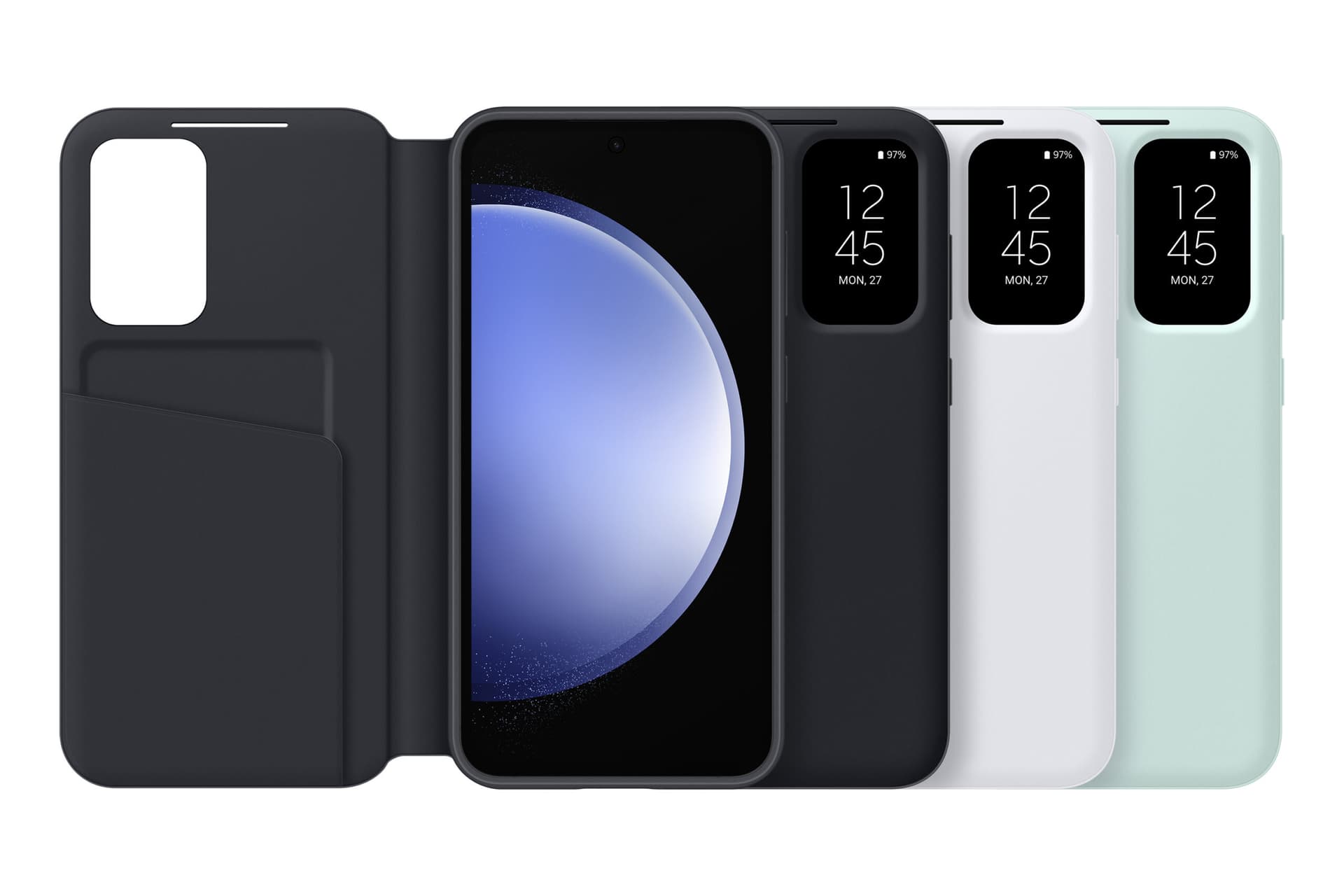 Husa Smart View Wallet Case pentru Galaxy S23 FE, Black "EF-ZS711CBEGWW" — miniatură