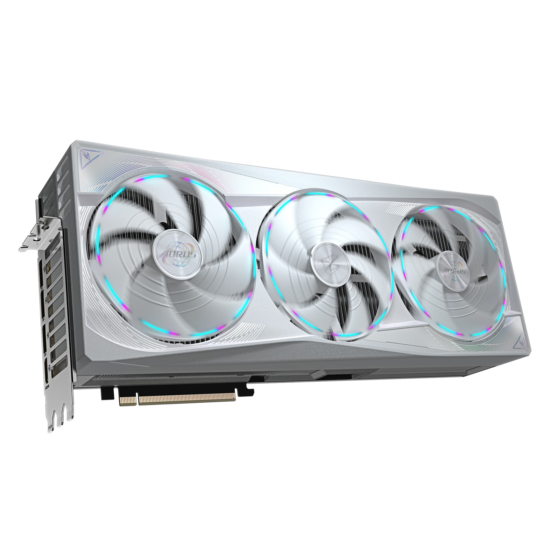 Placa video Gigabyte Aorus GeForce RTX 5090 Master Ice 32G, 32768 MB GDDR7 "GV-N5090AORUSM ICE-32GD" — miniatură