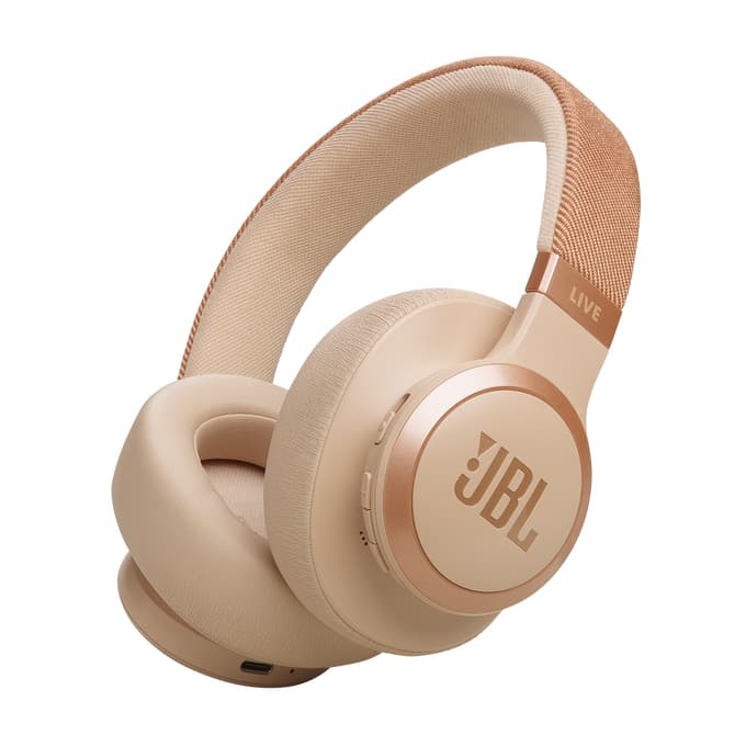 Casti audio wireless over-ear LIVE 770NC, True Adaptive NC, Bluetooth, Multi-Point, Nisip "JBLLIVE770NCSAT"