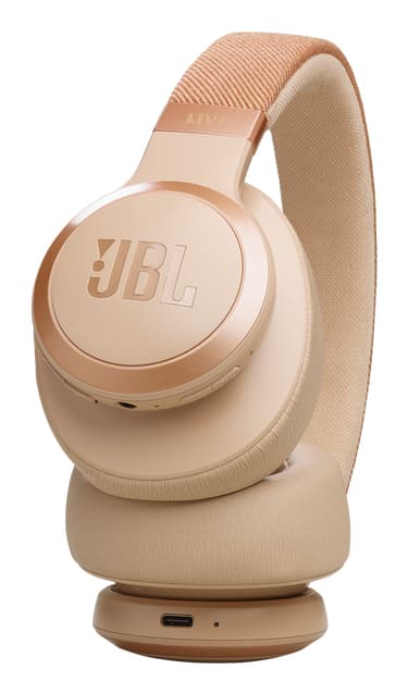 Casti audio wireless over-ear LIVE 770NC, True Adaptive NC, Bluetooth, Multi-Point, Nisip "JBLLIVE770NCSAT" — miniatură