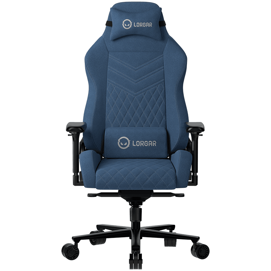 LORGAR Ace 422, Gaming chair, Anti-stain durable fabric, 1.8 mm metal frame, multiblock mechanism, 4D armrests, 5 Star aluminium base, Class-4 gas lift, 75mm PU casters, Blue "LRG-CHR422BL"