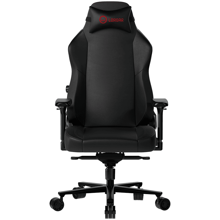 LORGAR Embrace 533, Gaming chair, PU eco-leather, 1.8 mm metal frame, multiblock mechanism, 4D armrests, 5 Star aluminium base, Class-4 gas lift, 75mm PU casters, Black "LRG-CHR533B"