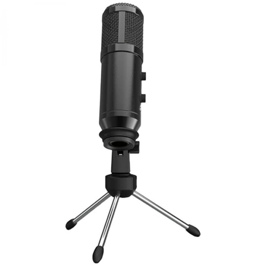 LORGAR Soner 313, Gaming Microphone, USB condenser microphone with Volume Knob & Echo Knob, Frequency Response: 80 Hz-17 kHz, including 1x Mic, 1 x 2.5M USB Cable, "LRG-CMT313"