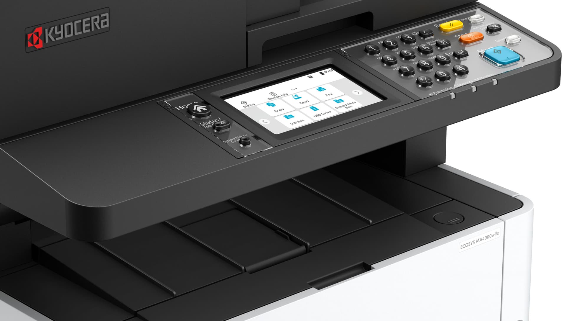 Bundle Multifunctional Laser Monocrom Kyocera,Ecosys MA4000wifs+ parts only+TK1270, A4, Functii:Impr|Scan|Cop|Fax,Viteza Print Mono:,Viteza Print color:,Conectiv:USB|Ret|WiFi,Duplex:Da,ADF:DADF "MA4000wifx+3YW+TK1270" — miniatură