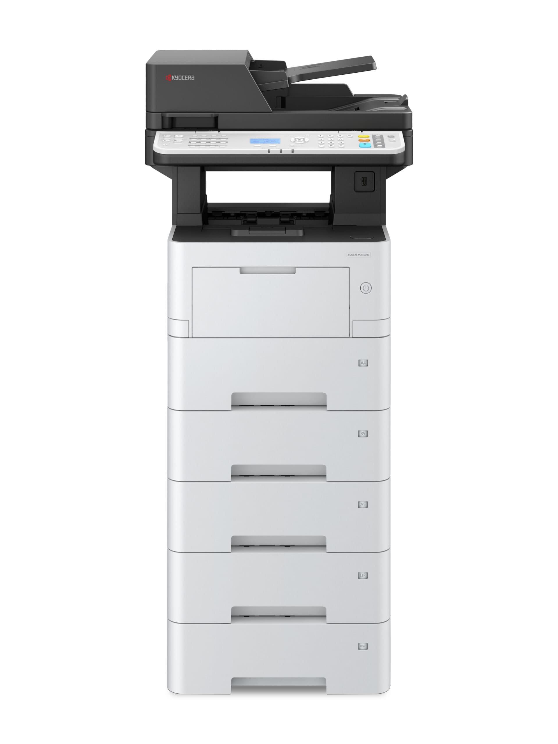 Bundle Multifunctional Laser Mono Kyocera, Ecosys MA4500x+ part only+TK3400, A4, Functii: Impr.|Scan.|Cop., Viteza de Printare Mono:,Viteza de printare color: 45ppm, Conectiv:USB|Ret|WiFi, Duplex:Da, ADF:RADF "MA450 — miniatură