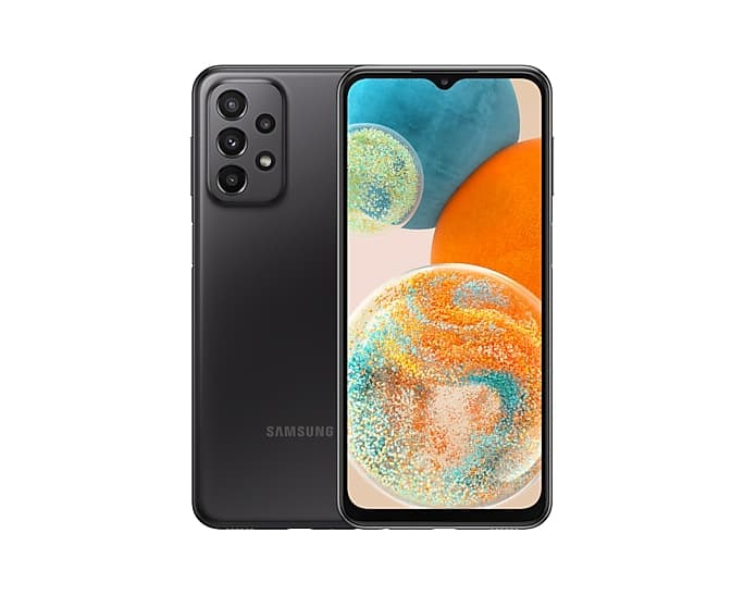 Smartphone Galaxy A23 128GB 4GB RAM 5G Dual SIM Enterprise Edition Black "sama23_5gds128eebeu"