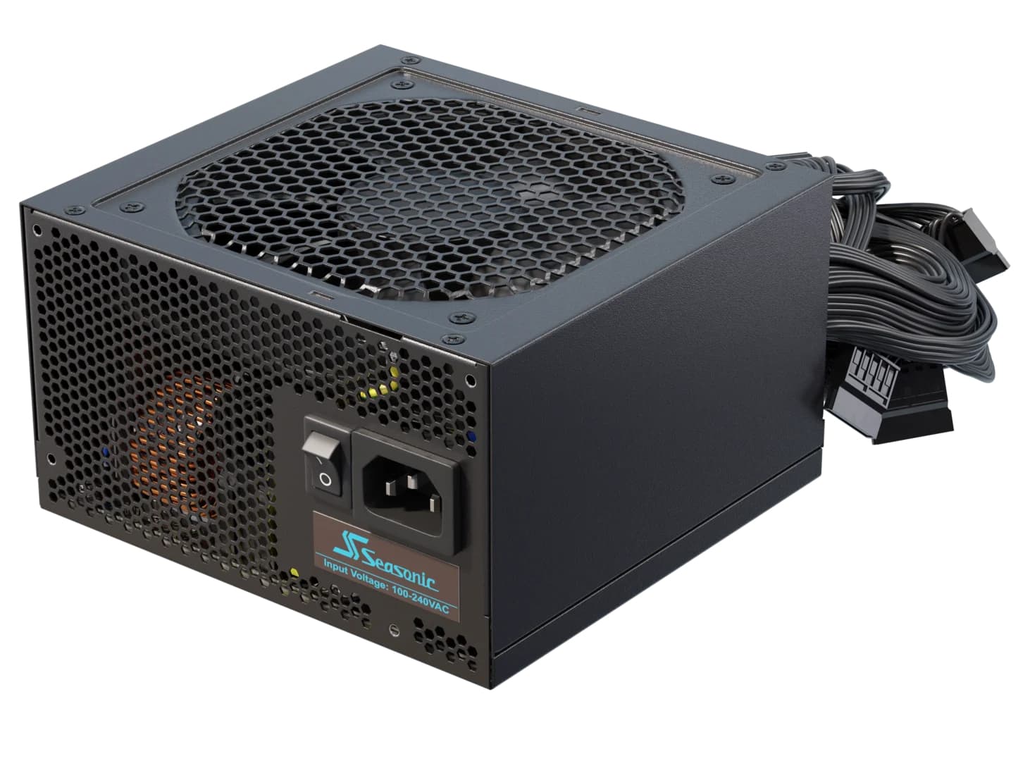 Sursa Seasonic G12 GC-650 (2024), 80+ Gold, Cabluri fixe, 650W, Negru "SSP-650RT2" — miniatură