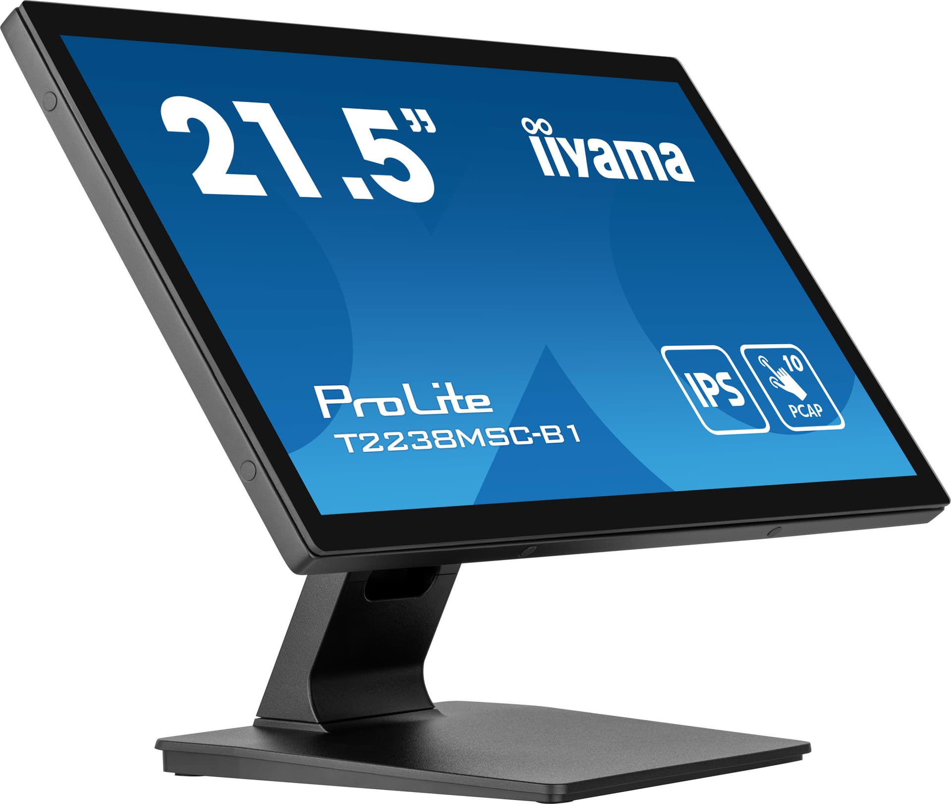 IIYAMA Monitor LED T2238MSC-B1 21.5" 10pt Optical Bonded PCAP touchscreen IPS 1920 x 1080 600 cd/m2 5ms stylus, metal housing, water proof touch "T2238MSC-B1"