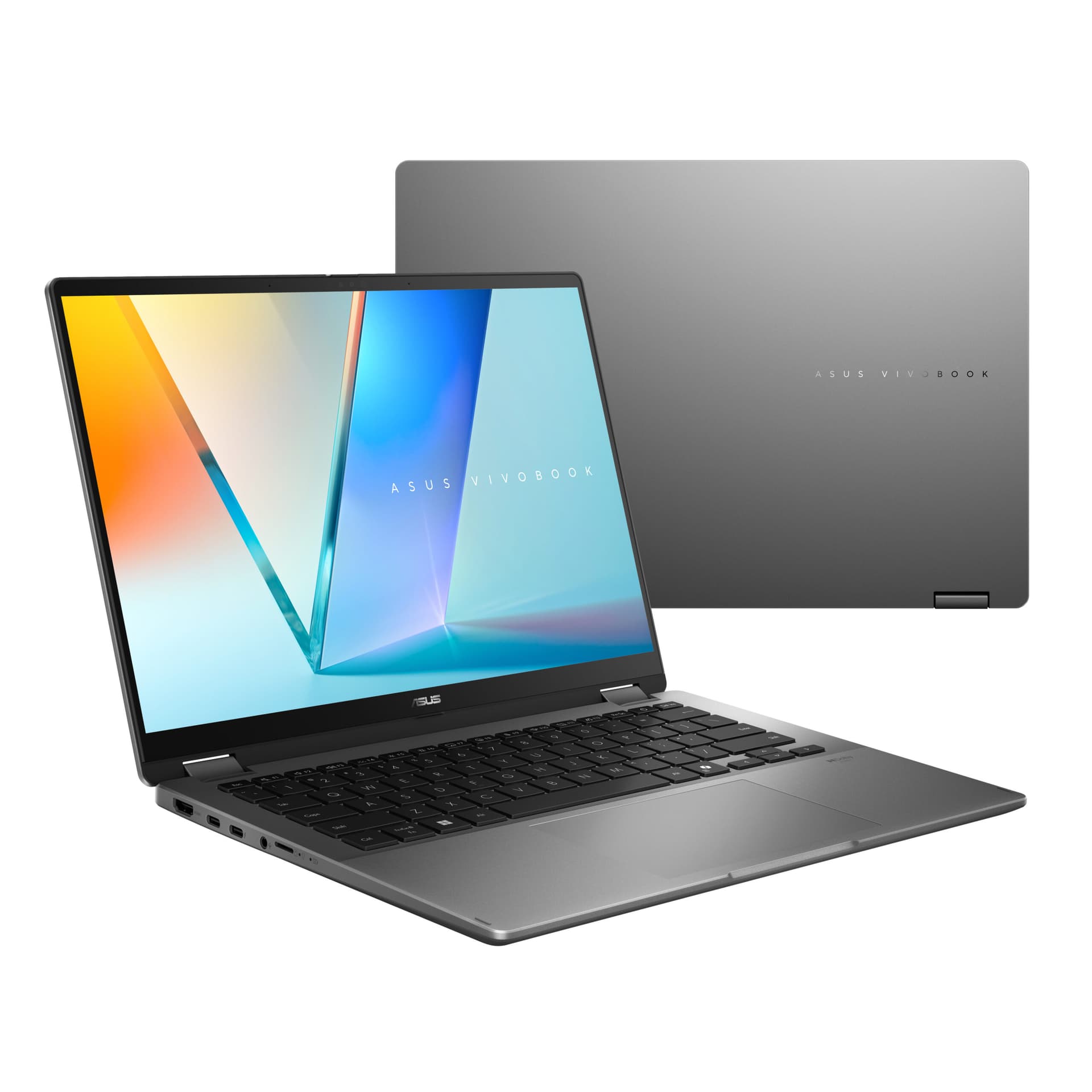 Laptop Consumer ASUS Vivobook 14 Flip TP3407SA, cu procesor Intel Core Ultra 7 258V, 14'' OLED, 32 GB LPDDR5x, 1 TB, Intel Arc 140V, Windows 11 Pro — miniatură