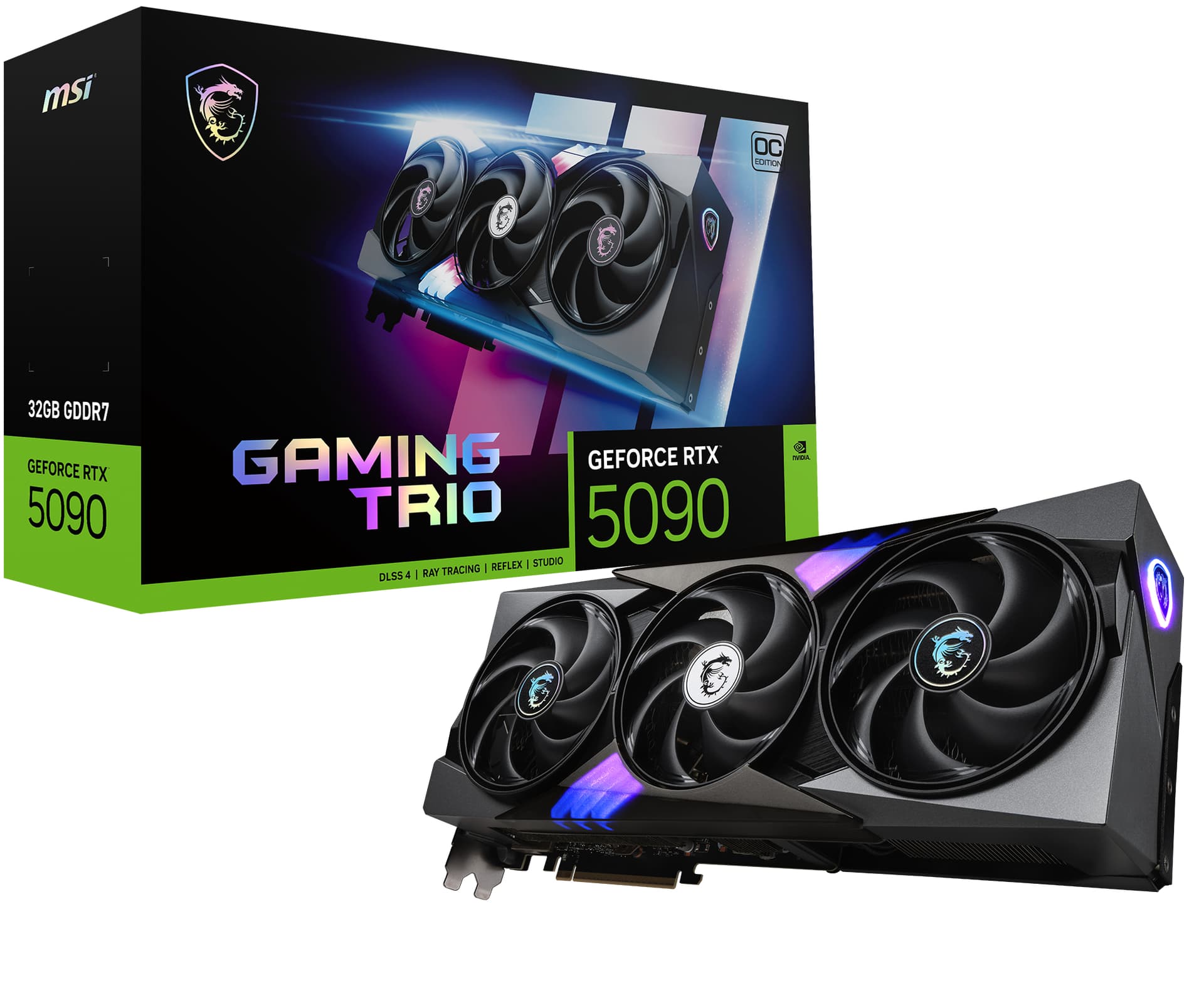 Placa video GeForce RTX 5090 32G Gaming Trio OC, 32768 MB GDDR7 "V530-014R"
