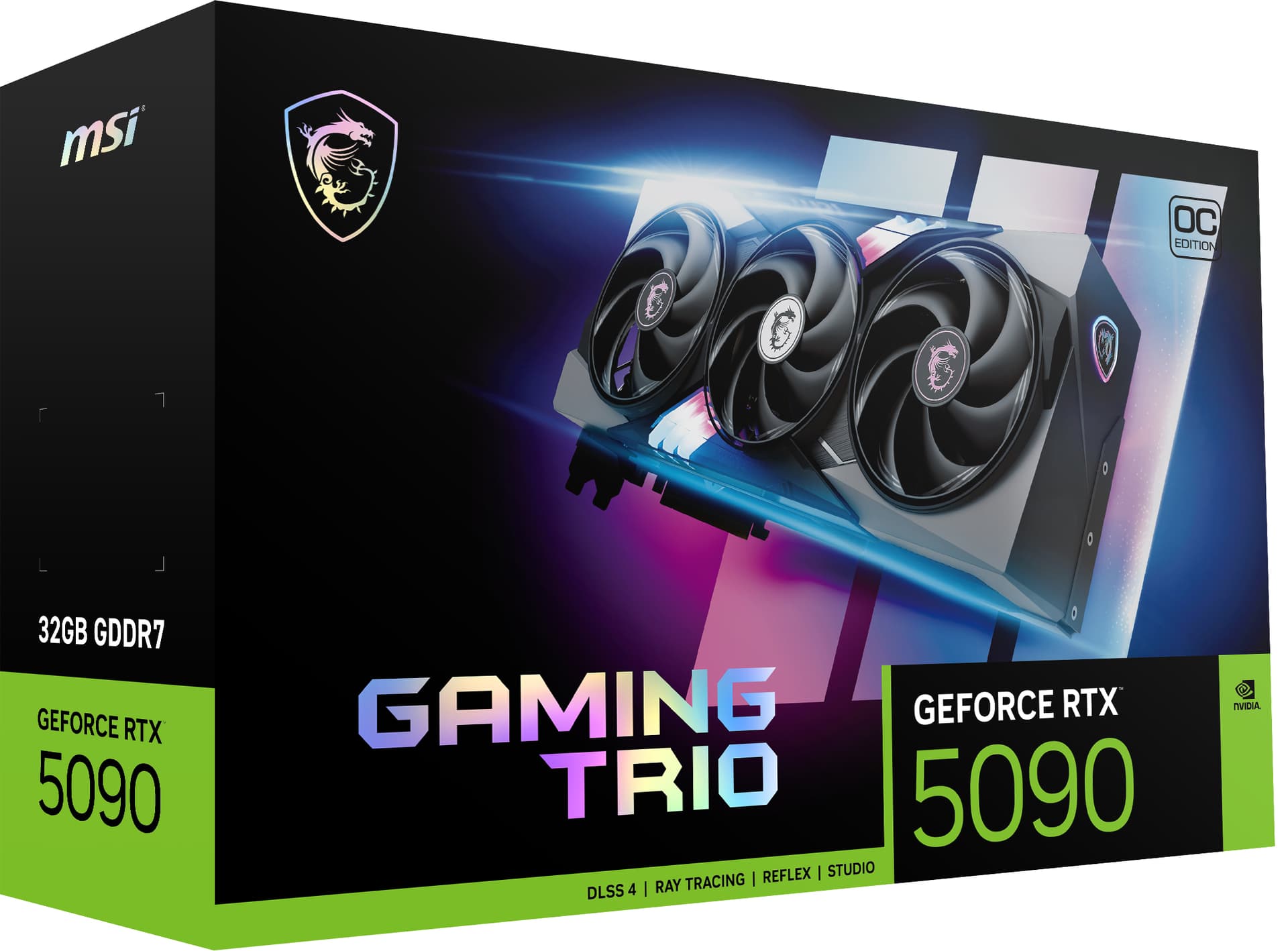 Placa video GeForce RTX 5090 32G Gaming Trio OC, 32768 MB GDDR7 "V530-014R" — miniatură
