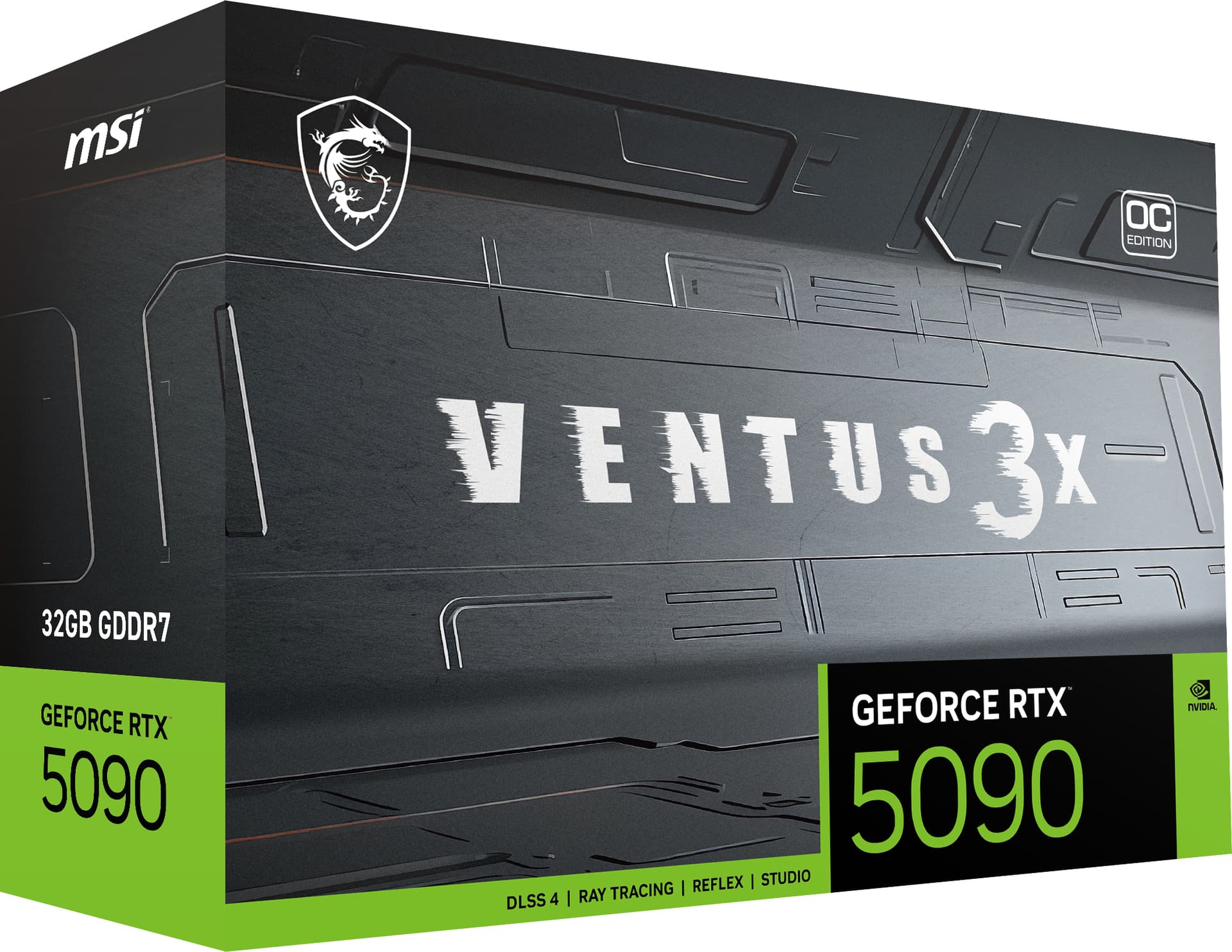 Placa video GeForce RTX 5090 32G Ventus 3X OC, 32768 MB GDDR7 "V530-060R" — miniatură