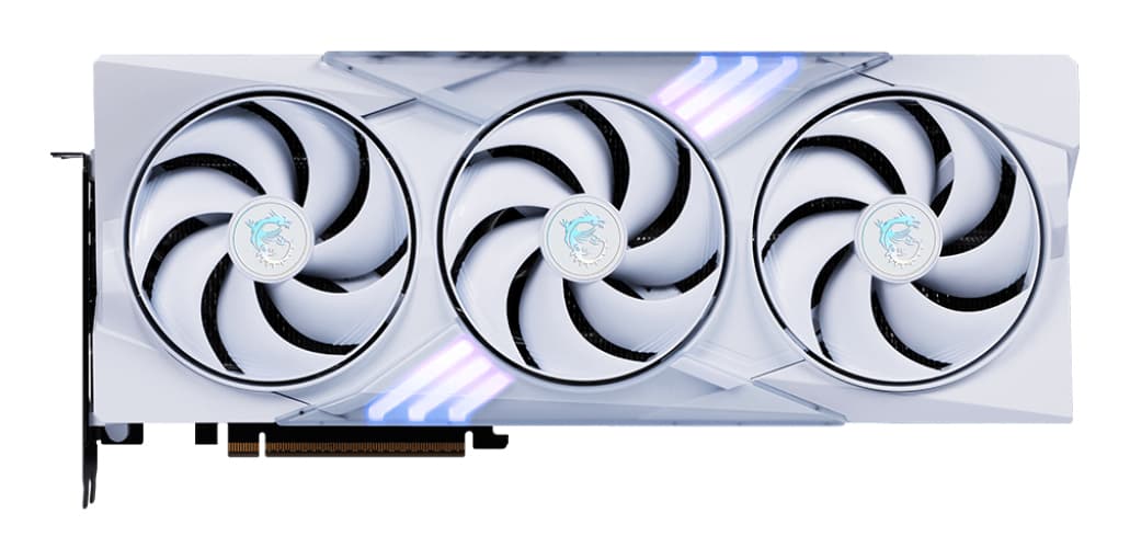 Placa video MSI RTX5070 Gaming Trio OC White 12GB GDDR HDMI 3xDP "V532-021R" — miniatură