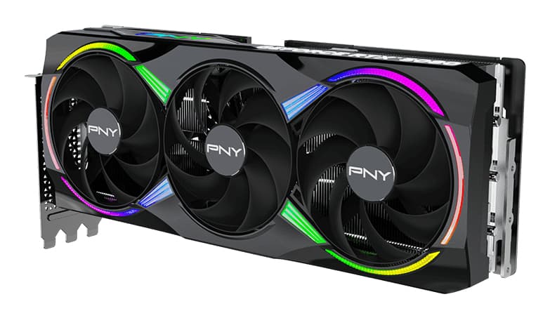 Placa video PNY 16GB RTX5080 ARGB GAMING OC 3xDP/HDMI GeForce RTX 5080 16GB ARGB Gaming Overclocked Trip "VCG508016TFXXPB1-O" — miniatură