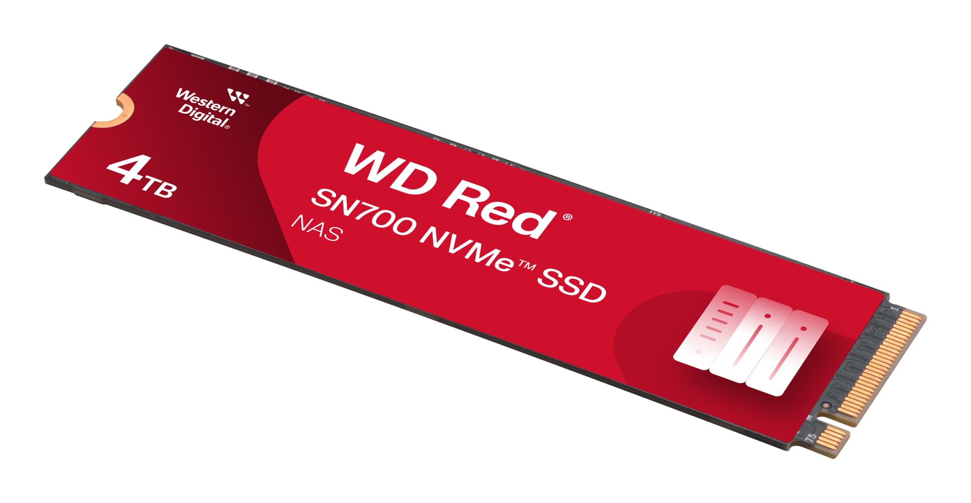WD Red SSD SN700 NVMe 4TB M.2 2280 PCIe Gen3 8Gb/s internal drive for NAS devices "WDS400T1R0C-68BDK0" — miniatură