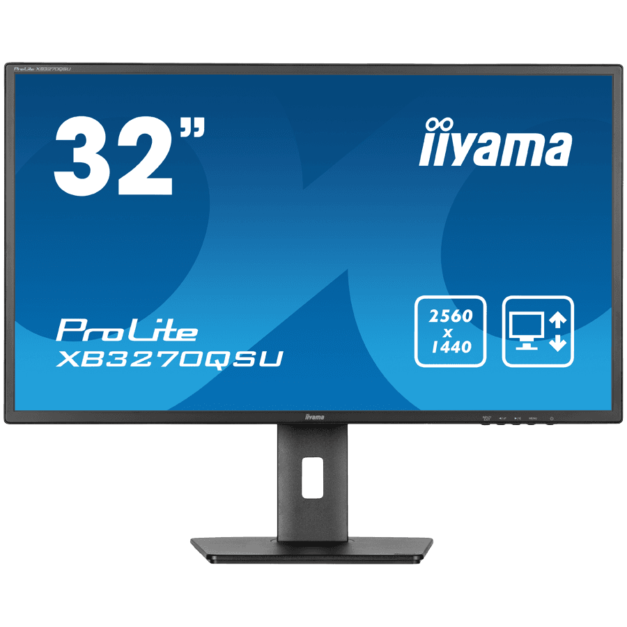 Iiyama 2 x HDMI 1 DisplayPort100HZ 3MS 250CDM2 1200:1 TYPICAL "XB3270QSU-B1"