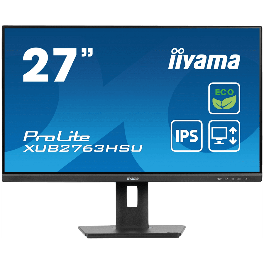 27" ETE IPS-panel Green Choice, 1920x1080@100Hz, 250cd/m2, Speakers, HDMI, DisplayPort, 3ms GTG, FreeSync, USB 2x3.2 "XUB2763HSU-B1"