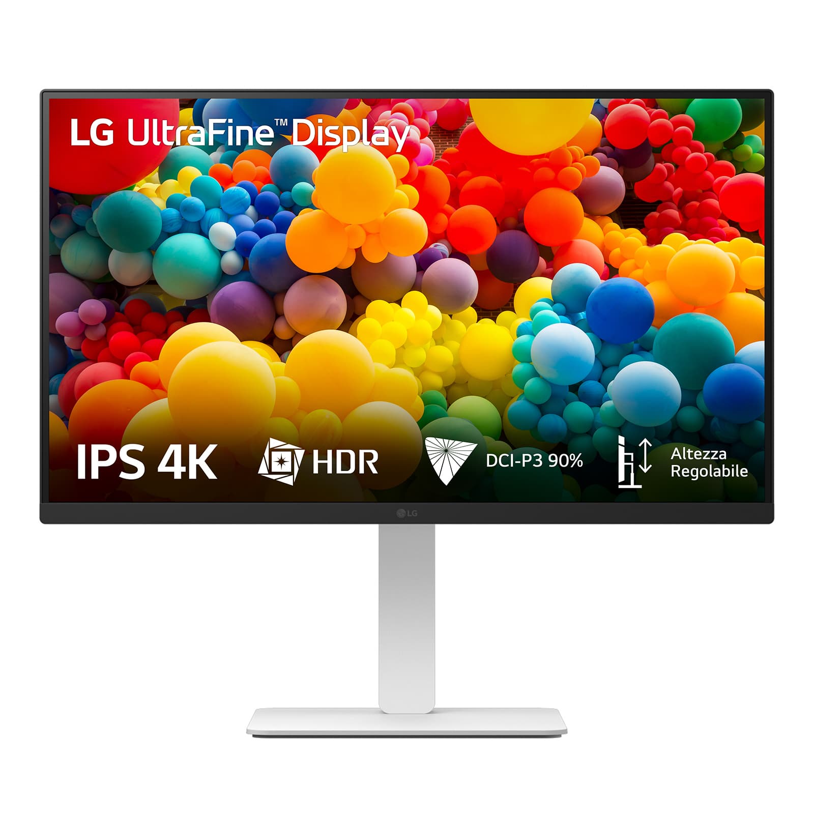 Monitor IPS LED LG 27" 27US550-W, UHD (3840 x 2160), HDMI, DisplayPort, Pivot "27US550-W"