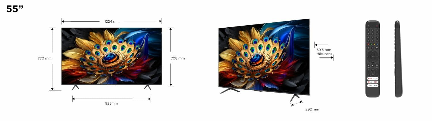 QLED TV 4K 55(139cm) TCL 55C655 "55C655" — miniatură
