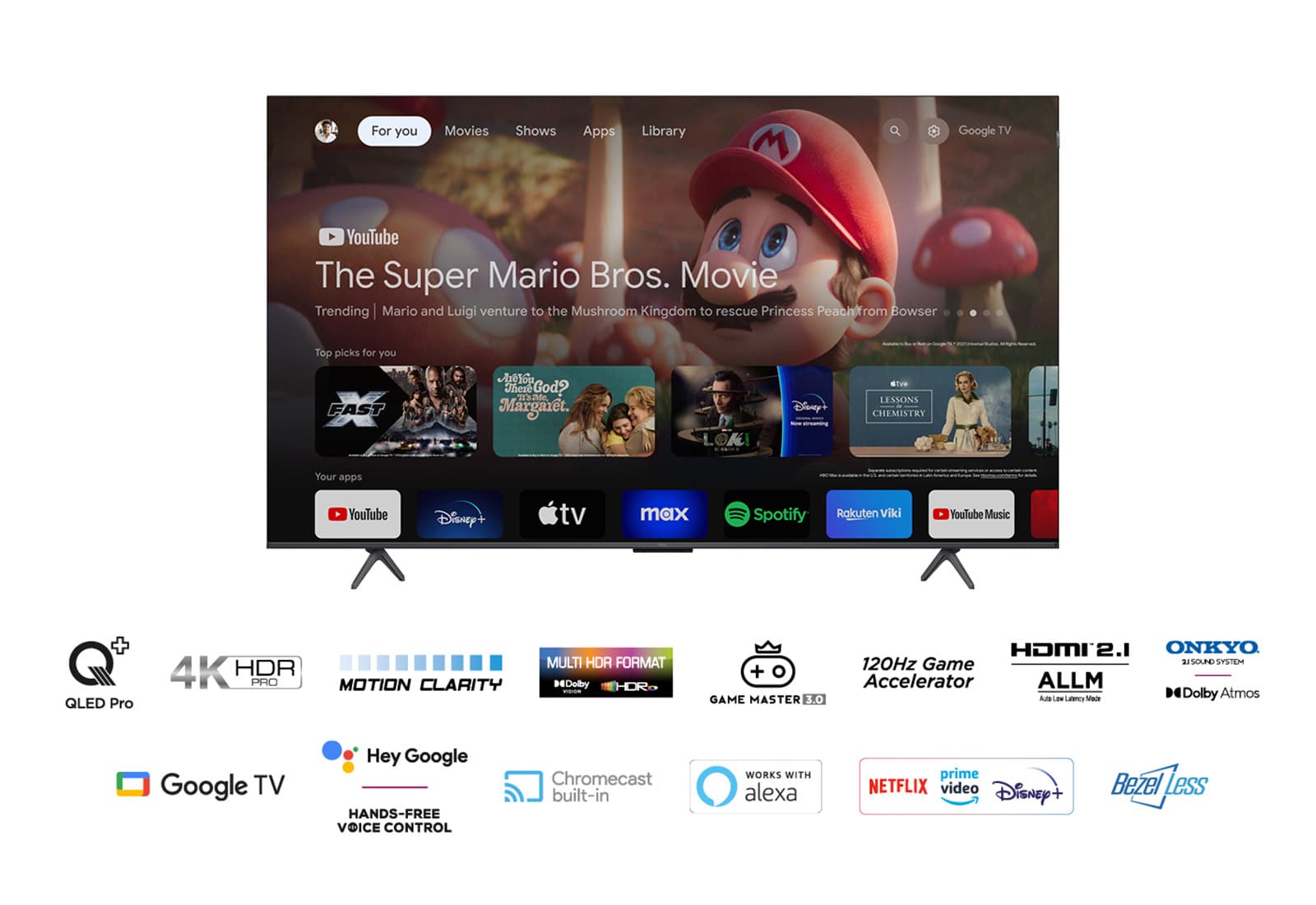 QLED TV 4K 55(139cm) TCL 55C655 "55C655" — miniatură