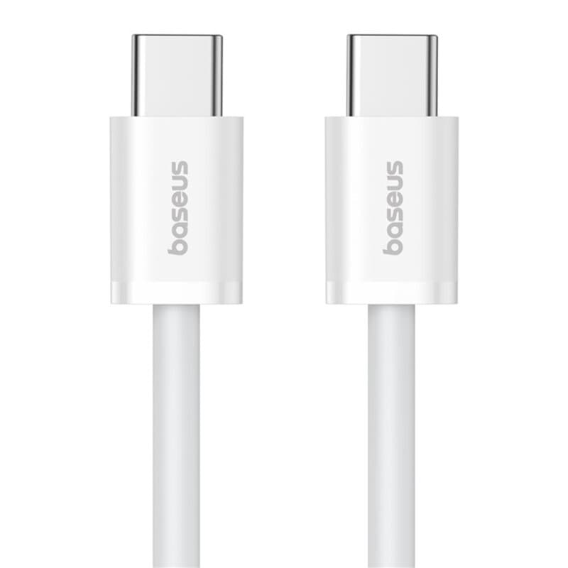 CABLU alimentare si date Baseus Superior, Fast Charging Data Cable pt. smartphone, USB Type-C la USB Type-C 30W, 2m, alb "P10365200211-01" - 6932172648794