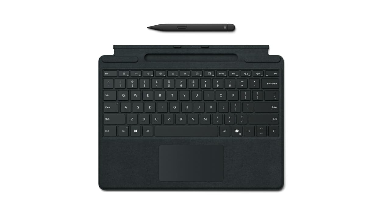 MS Surface Pro 11/10/9/8 Keyboard/Typecover with Slim Pen COMM black English International "8X8-00162"