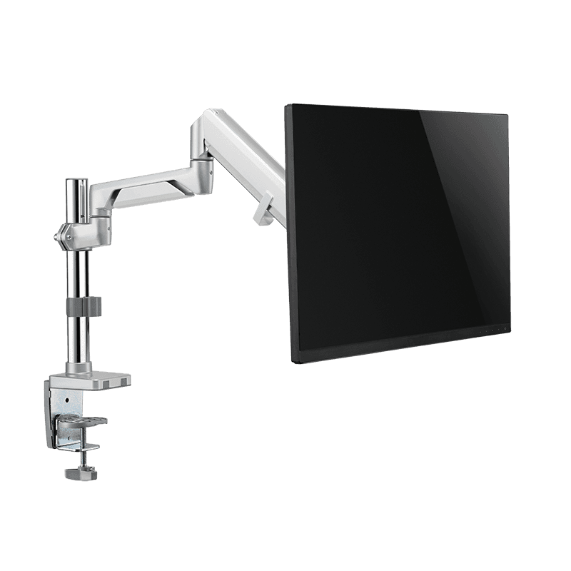 SUPORT de birou LOGILINK, pt 1 TV/monitor plat, curbat, diag. max 32 inch, rotatie, inclinare, orizontala, verticala, max 9 Kg, argintiu, "BP0087" — miniatură