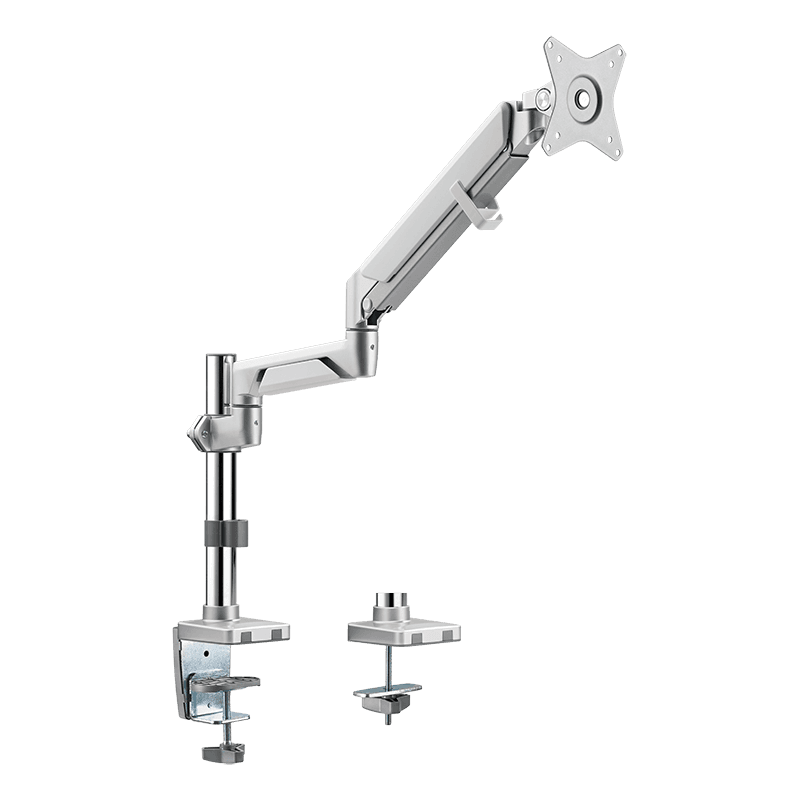 SUPORT de birou LOGILINK, pt 1 TV/monitor plat, curbat, diag. max 32 inch, rotatie, inclinare, orizontala, verticala, max 9 Kg, argintiu, "BP0087"