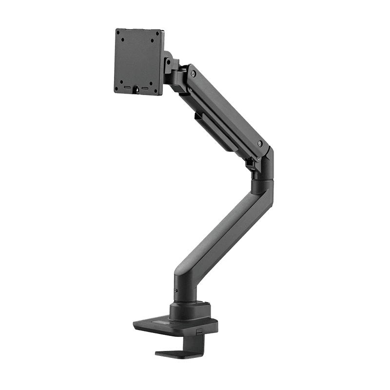 SUPORT de birou LOGILINK, pt 1 TV/monitor plat, curbat, diag. max 49 inch, rotatie, inclinare, orizontala, verticala, max 20 Kg, gas spring, negru, "BP0168" — miniatură