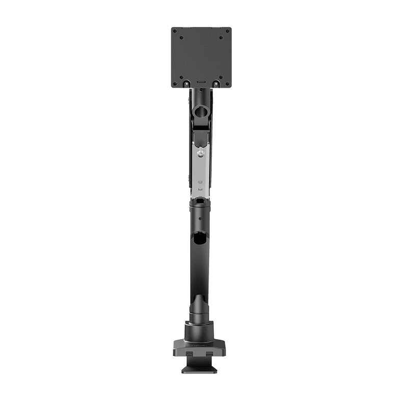 SUPORT de birou LOGILINK, pt 1 TV/monitor plat, curbat, diag. max 57 inch, rotatie, inclinare, orizontala, verticala, max 27 Kg, gas spring, negru, "BP0202" — miniatură