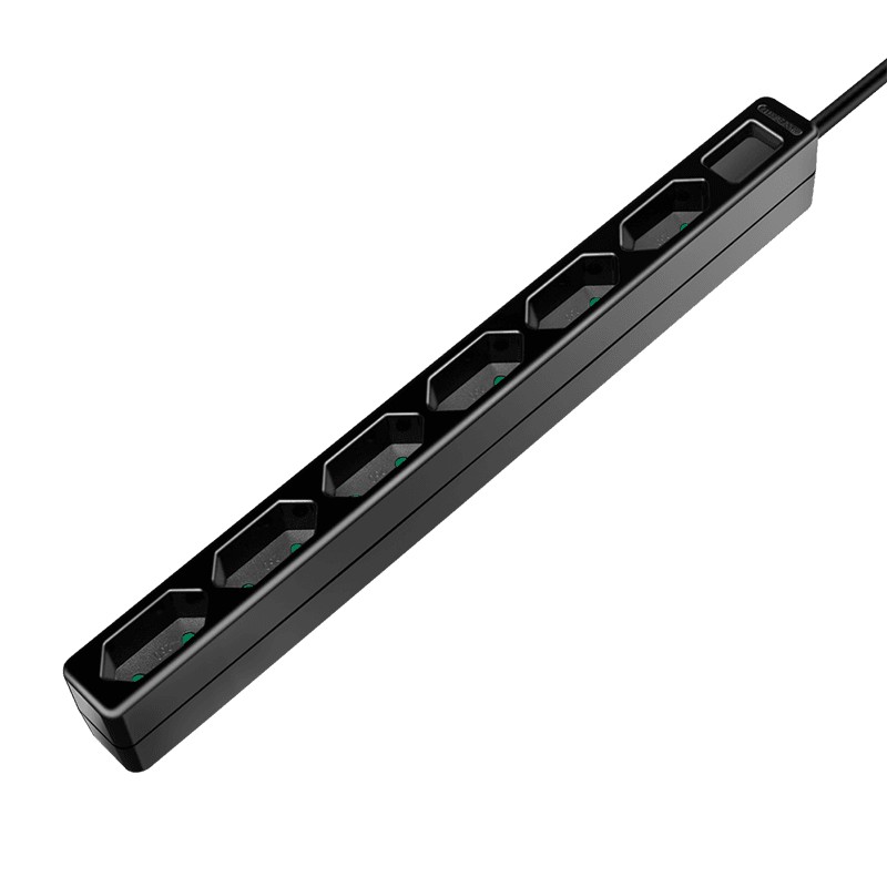 PRELUNGITOR LOGILINK, Euro skt x 6, cablu 3G 1.0mm2, 230 V/7.5 A, 50 Hz, max. 1700 W, IP20, 1.5m, negru, "LPS231B"