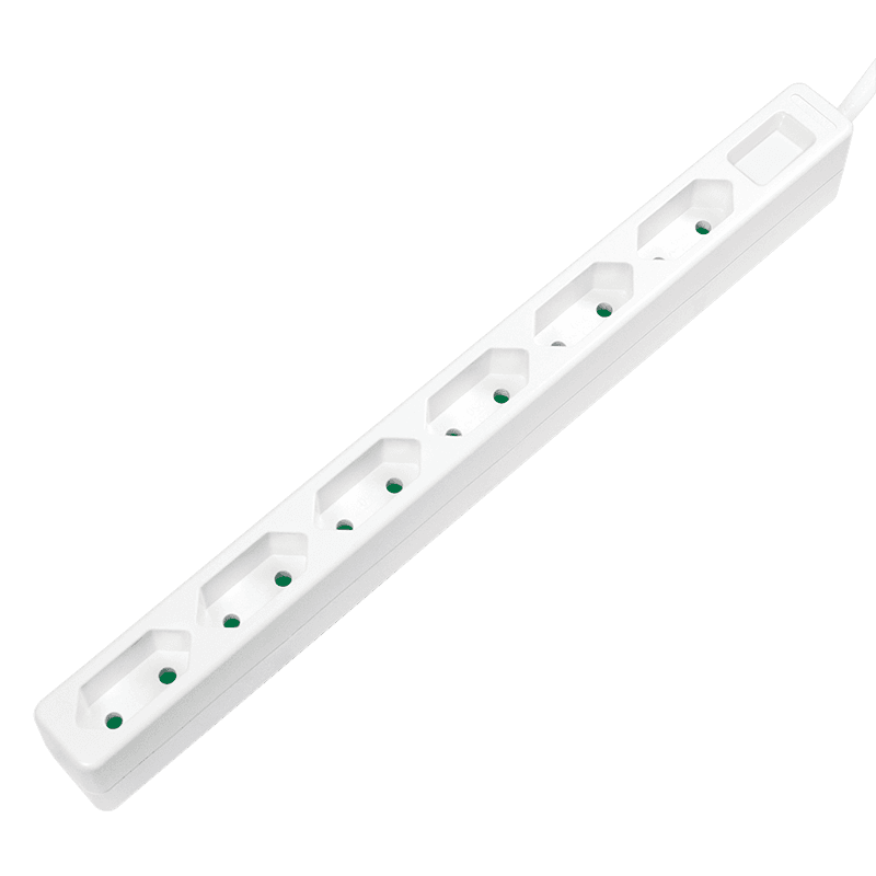 PRELUNGITOR LOGILINK, Euro skt x 6, cablu 3G 1.0mm2, 230 V/7.5 A, 50 Hz, max. 1700 W, IP20, 1.5m, alb, "LPS231"