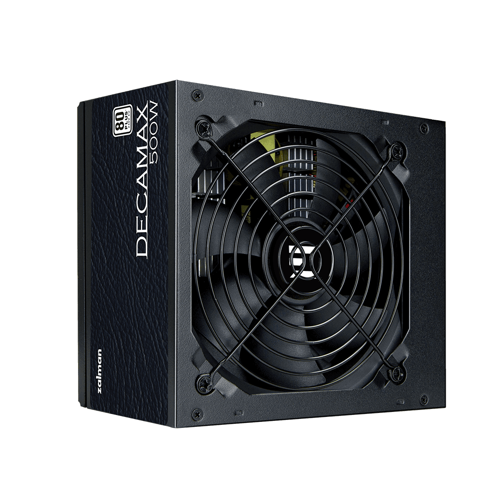 SURSA Zalman "Decamax 500", 500W, certificare 80 Plus, active PFC, fan 120mm, negru, "ZM500-LX3" — miniatură