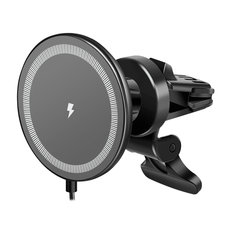 CAR HOLDER LOGILINK, magnetic, suport pt. iPhone, USB-A, max. 15W, prot. supratensiune, black, "PA0333"