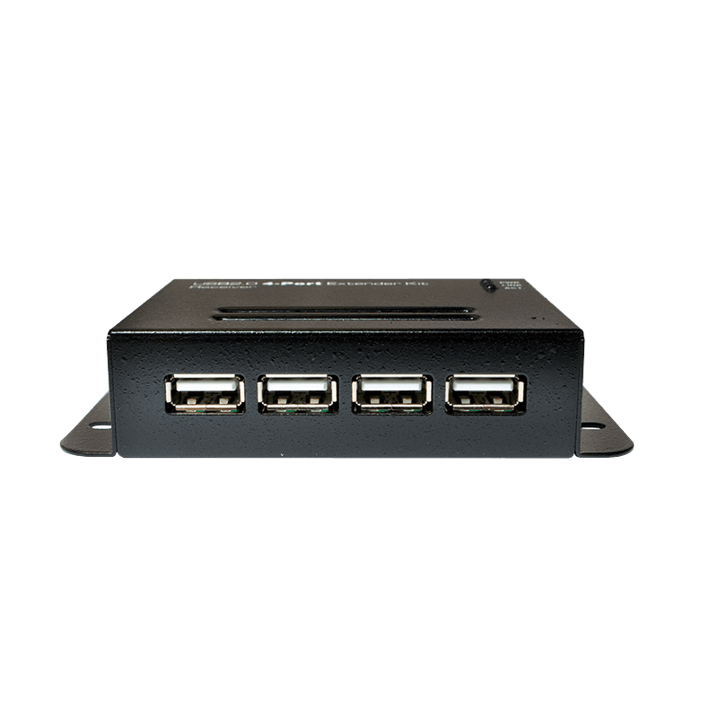 HUB extern LOGILINK, porturi USB: USB 2.0 x 4, conectare prin USB 2.0, extender max. 50m prin RJ45 Cat5e/6, 2 module: transmitter si receiver, metal, negru, "UA0252" — miniatură