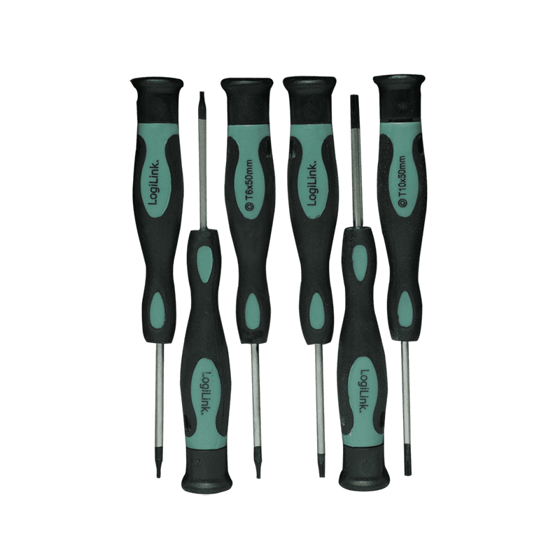 TRUSA scule surubelnite, LOGILINK, set: 1x T5 50mm, 1x T6 50mm, 1x T7 50mm, 1x T8 50mm, 1x T10 50mm, 1x T15 50mm, "WZ0021" — miniatură