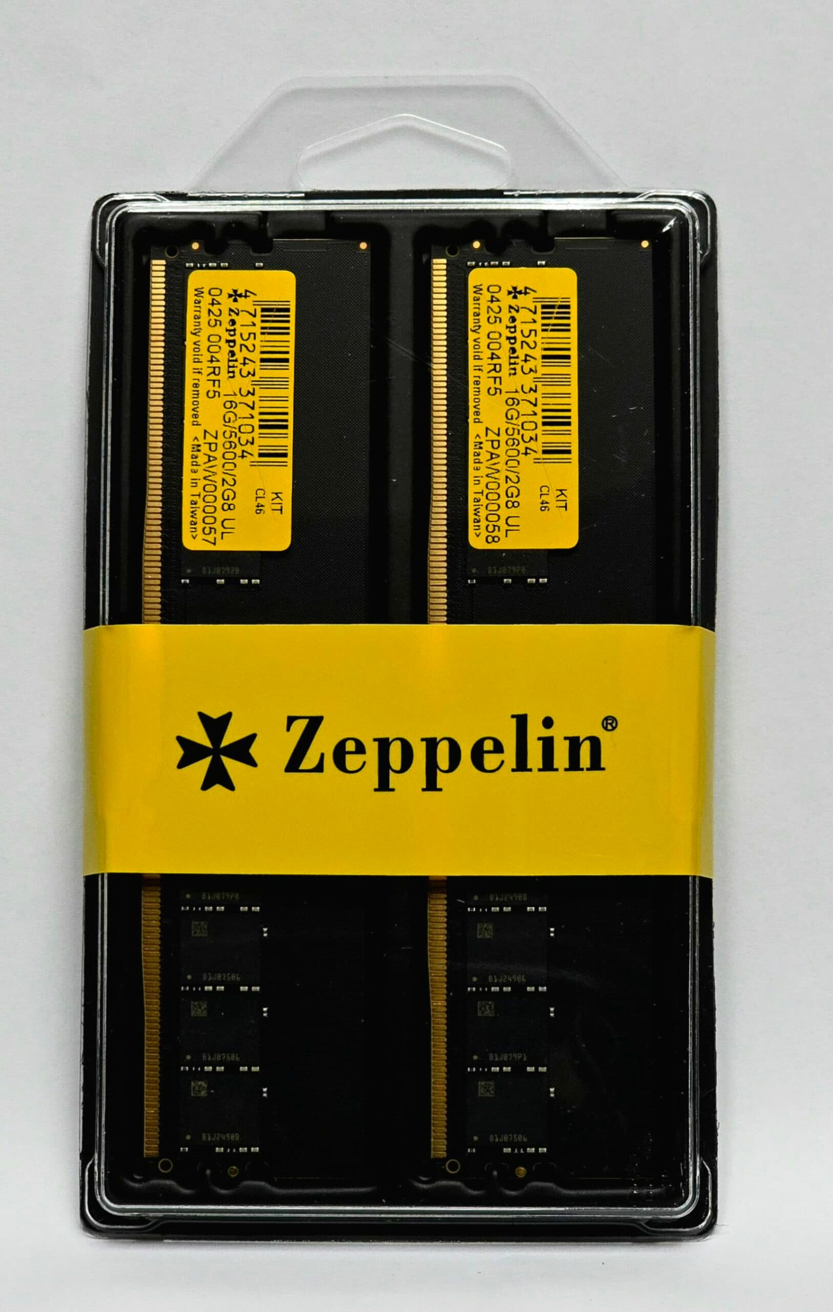 MEMORIE DDR Zeppelin DDR5 32GB frecventa 5600 Mhz, (kit 2x 16GB) dual channel kit retail "ZE-DDR5-32G5600-KIT"