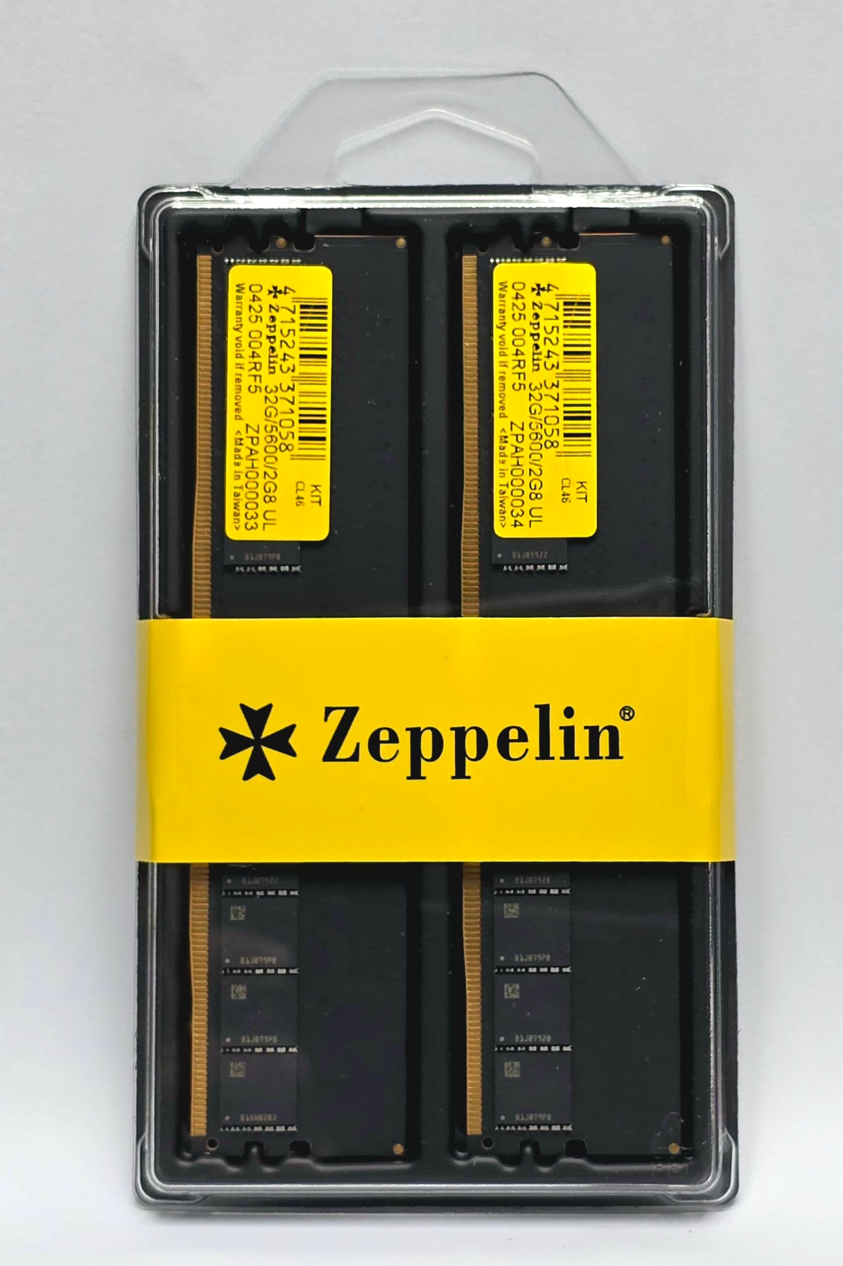 MEMORIE DDR Zeppelin DDR5 64GB frecventa 5600 Mhz, (kit 2x 32GB) dual channel kit retail "ZE-DDR5-64G5600-KIT"