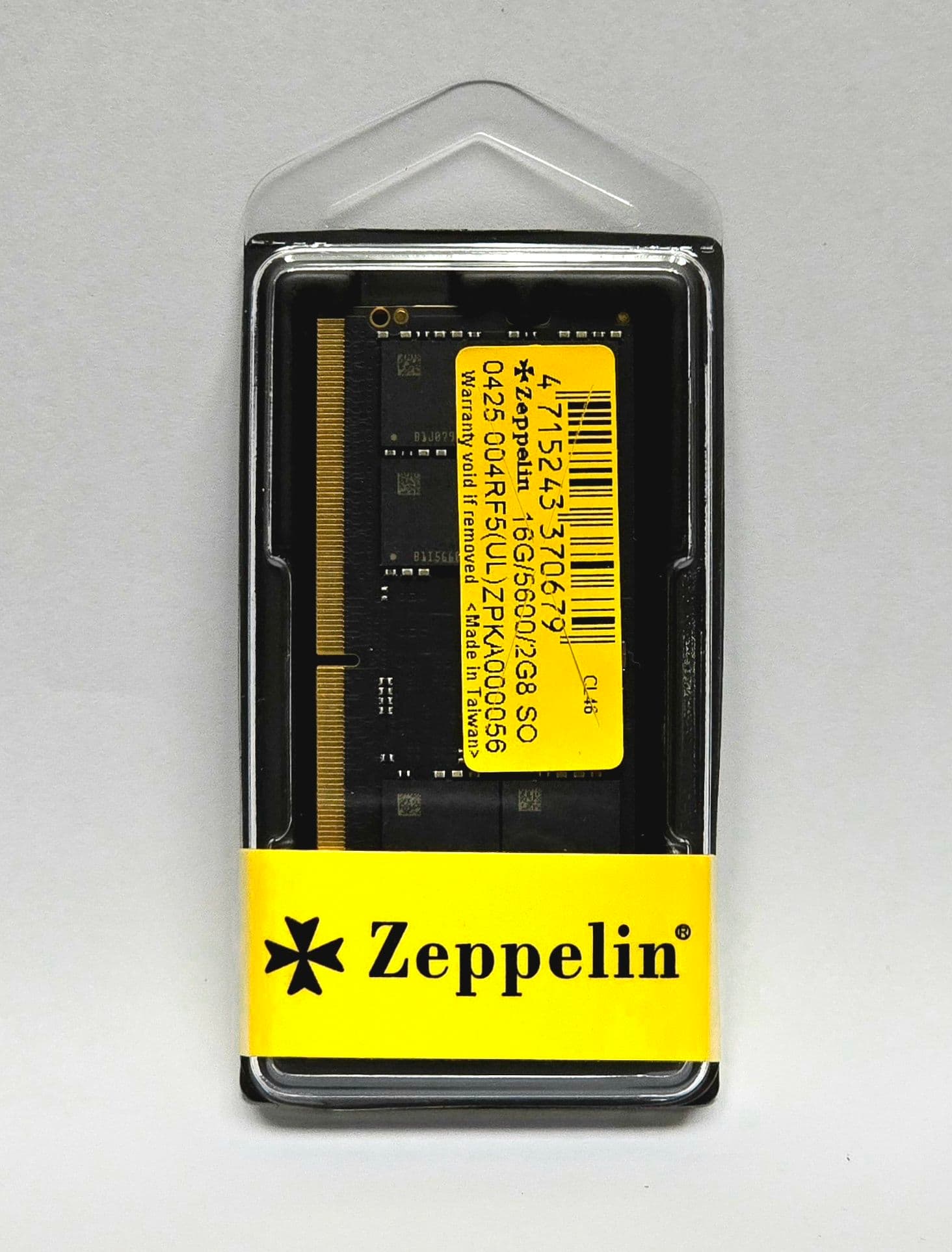 MEMORIE SODIMM Zeppelin DDR5 16GB frecventa 5600 MHz, retail "ZE-SD5-16G5600"