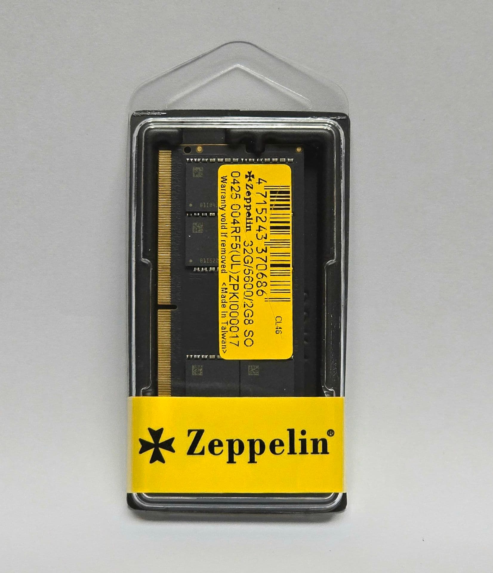 MEMORIE SODIMM Zeppelin DDR5 32GB frecventa 5600 MHz, retail "ZE-SD5-32G5600"