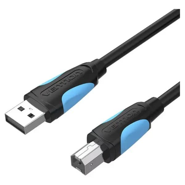 Cablu USB pt. imprimanta Vention, USB A (T) la USB B (T), 1.5m, 480 Mbps, PVC, negru, "VAS-A16-B150" - 6922794717589